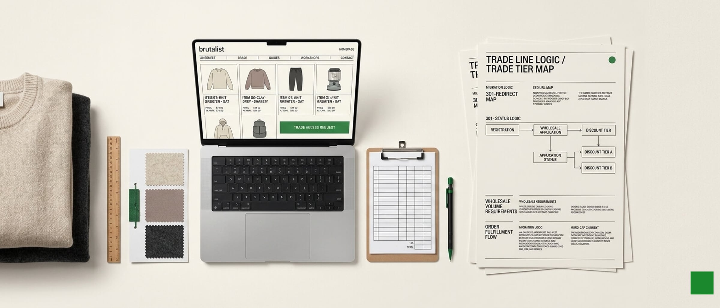 Fashion Wholesale — case study composition